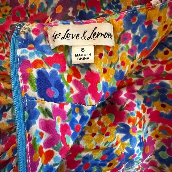 For Love And Lemons “Sasha” Multicolor Strapless Dress - Picture 9 of 13